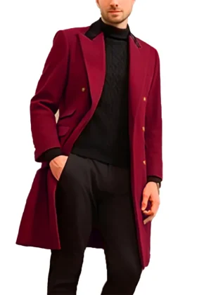 Dark Gray Mens Winter Trench Coat Long Jacket Long Sleeve Outwear Brand New Condition Long Jacket Style Regular Length