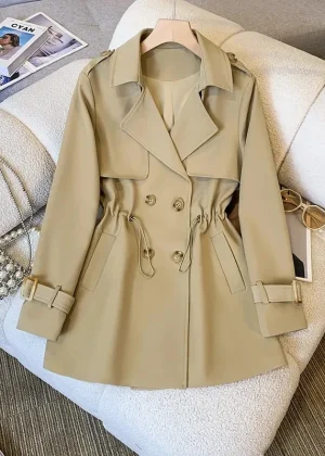 New Fashion Casual Windbreaker Korean Version of The Long Windbreaker Top Ladies Coats and Jackets Women Trench Coat for Women